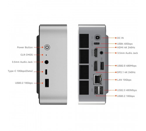 Персональный компьютер Beelink BL/SER9 MAX/255/64G/1TB/серый