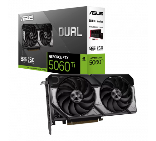 Видеокарта ASUS RTX5060Ti DUAL 8GB, GDDR7/128-bit