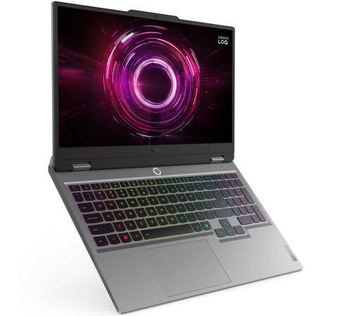 Ноутбук Lenovo LOQ 15AHP10, AMD Ryzen 7 250/16Gb/SSD512Gb/RTX5060 8Gb (100W)/15.6"/IPS/FHD/1920x1080/144Hz/Win11 (SL English)/серый