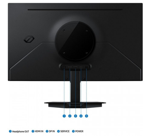 Монитор 27" SAMSUNG S27FG502SI Odyssey OLED G5 G50SF QHD OLED, 2560x1440, 180Hz, 0,03ms, 200сd/m, 1000000:1, HDR10, HDMI(2.0), DP(1.2),  ExPSU, Vesa 100, Black