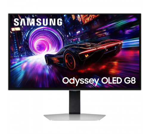 Монитор 27" Samsung Odyssey OLED G8 G81SF S27FG812SI, UHD (3840x2160), OLED, 240Hz, HDMIx2+DP, Silver