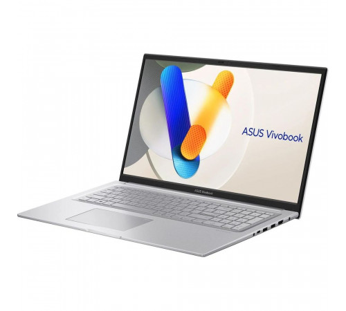 Ноутбук ASUS Vivobook 17 X1704VA-AU1078, Intel Core 5 120U/16Gb/SSD512Gb/17.3"/IPS/FHD/1920x1080/60Hz/NoOS/серебристый