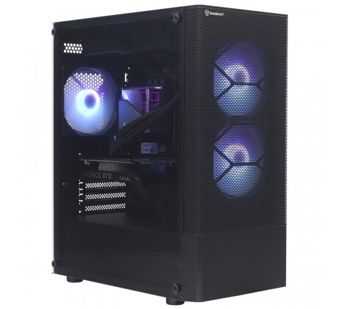Персональный компьютер Raskat Strike 520, Intel Core i5-12400F, H610, RAM 16Gb, SSD M.2 2280 512Gb, NVIDIA GeForce RTX 4060 8Gb, 650W, NoOS, черный