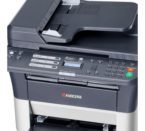 МФУ Kyocera FS-1125MFP, A4, лазерное, черно-белое, 25стр/мин, 600dpi, 390МГц, 64Мб, 40АПД, USB/Ethernet, 1000стр/картридж, (1102M73DZ2)