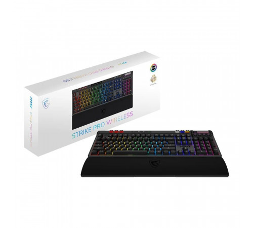 Клавиатура беспроводная игровая MSI STRIKE PRO W SILENT, черный