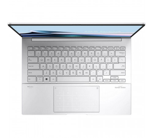 Ноутбук ASUS Zenbook 14 UX3405CA-ST1093, Intel Core Ultra 9 285H/32Gb/SSD512Gb/UMA/14"/OLED/2.8K/2880x1800/120Hz/NoOS/серебристый