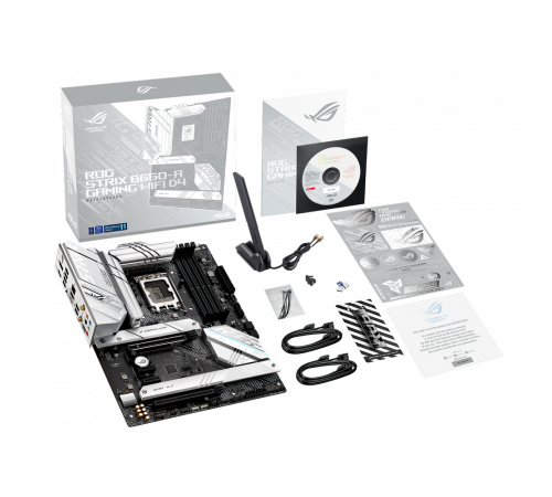 Материнская плата ASUS ROG STRIX B660-A GAMING WIFI D4 LGA1700 ATX 4xDDR4 2xPCIEx16 2xPCIEx1 3xM.2 2xUSB-C DP HDMI 2.5GLAN Wi-Fi6