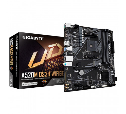 Материнская плата Gigabyte A520M DS3H WF6E (AM5)