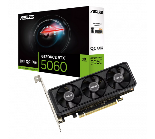 Видеокарта ASUS RTX5060 LP BRK OC 8GB, GDDR7/128-bit