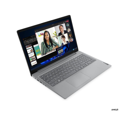 Ноутбук Lenovo V15 G4 AMN, AMD Ryzen 5 7520U/16Gb DDR5/SSD512Gb/UMA/15.6"/TN/FHD/1920x1080/60Hz/NoOS/RJ-45/серый