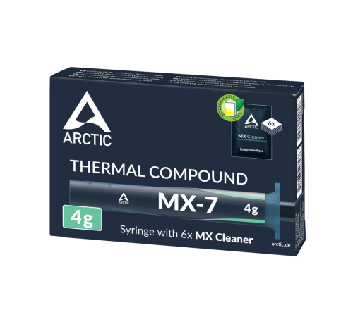 Термопаста Arctic Cooling MX-7, 4 гр. + 6 чистящих салфеток (ACTCP00092A)