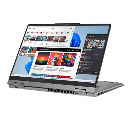 Ноутбук Lenovo IdeaPad 5 2-in-1 14IRH9 Intel Core i5-13420H/16Gb (soldered D5)/SSD512Gb/UMA/14"/OLED/Touch/WUXGA/1920x1200/60Hz/NoOS/Luna Grey/1.5kg