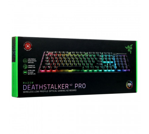 Игровая клавиатура Razer DeathStalker V2 PRO TKL (Red, Linear Optical Switch), русская , RZ03-04370100-R3M1