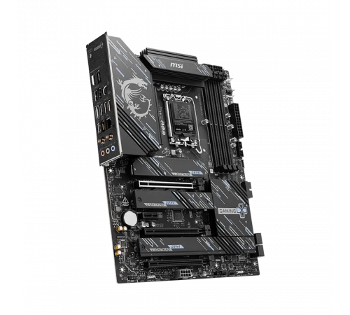 Материнская плата MSI Z890 GAMING PLUS WIFI6E Z890, LGA1851, 4*DDR5, 3*PCIEx16, 1*PCIEx1, 4*M.2, 2*TypeC, 1*USB3.2Gen2, 6*USB3.2Gen1, 8*USB2.0, 4*SATA3.0, 5G, DP, HDMI, ATX, RTL