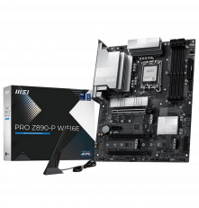 Материнская плата MSI PRO Z890-P WIFI6E Z890, LGA1851, 4*DDR5, 3*PCIEx16, 1*PCIEx1, 4*M.2, 2*TypeC, 1*USB3.2 Gen2, 6*USB3.2 Gen1, 8*USB2.0, 4*SATA3, 5G, DP, HDMI, ATX, RTL