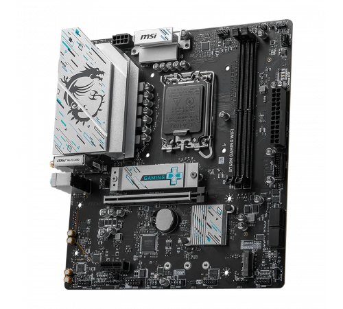 Материнская плата MSI B760M GAMING WIFI B760, LGA1700, 2*DDR5, 1*PCIEx16, 1*PCIEx1, 2*M.2, 6*USB3.2Gen1, 6*USB2.0, 4*SATA3.0, 2.5G, VGA, DP, HDMI, M-ATX, RTL