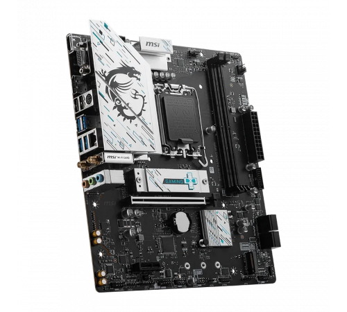 Материнская плата MSI B760M GAMING WIFI B760, LGA1700, 2*DDR5, 1*PCIEx16, 1*PCIEx1, 2*M.2, 6*USB3.2Gen1, 6*USB2.0, 4*SATA3.0, 2.5G, VGA, DP, HDMI, M-ATX, RTL