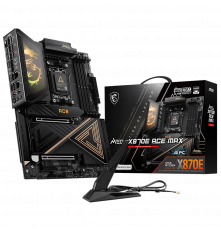 Материнская плата MSI MEG X870E ACE MAX X870E, AM5, 4*DDR5, 2*PCIEx16, 1*PCIEx4, 5*M.2, 3*TypeC, 9*USB3.2Gen2, 4*USB3.2Gen1, 4*USB2.0, 4*SATA3.0, 10G, 5G, 2*Type-C(DP), HDMI, ATX, RTL