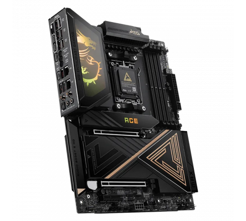 Материнская плата MSI MEG X870E ACE MAX X870E, AM5, 4*DDR5, 2*PCIEx16, 1*PCIEx4, 5*M.2, 3*TypeC, 9*USB3.2Gen2, 4*USB3.2Gen1, 4*USB2.0, 4*SATA3.0, 10G, 5G, 2*Type-C(DP), HDMI, ATX, RTL