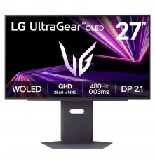 Монитор 26.5" LG 27GX790A-B WOLED, 2560x1440, 480Hz, 0,3ms, 800сd/m, 1.5M:1, HDR10, 2xHDMI(2.1), DP(2.1), USB3.0, HAS, Pivot, Swivel, ExPSU, Vesa 100, Black
