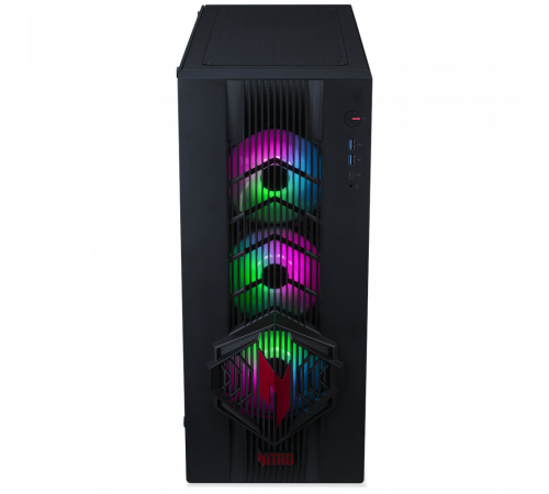 Персональный компьютер Acer Nitro 70 N70X3D-100, AMD Ryzen 7 9800X3D/32Gb/SSD1Tb/RTX5070 12Gb/PSU 1200W/NoOS/Black (DG.E5ACD.007)