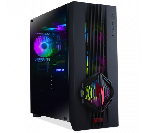 Персональный компьютер Acer Nitro 70 N70X3D-100, AMD Ryzen 9 9900X3D/32Gb/SSD1Tb/RTX5070 12Gb/PSU 1200W/NoOS/Black (DG.E5ACD.009)