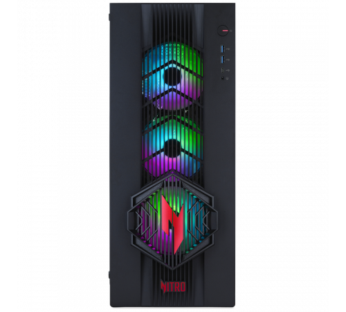 Персональный компьютер Acer Nitro 70 N70X3D-100, AMD Ryzen 9 9950X3D/32Gb/SSD1Tb/RTX5080 16Gb/PSU 1200W/NoOS/Black (DG.E5ACD.006)