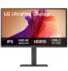Монитор 27" LG 27U730A-B IPS, 3840x2160, 60Hz, 5ms, 300сd/m, 1000:1, HDR10, 2xHDMI(2.0), DP(1.4), Type-C(PD-90W), 2xUSB3.2, HAS, Pivot, Swivel, ExPSU, Speakers, Vesa 100, Black