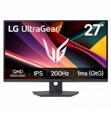 Монитор 27" LG 27G610A-B IPS, 2560x1440, 200Hz, 1ms, 400сd/m, 1000:1, HDR10, 2xHDMI(2.0), DP(1.4), HAS, Pivot, Swivel, ExPSU, Vesa 100, Black