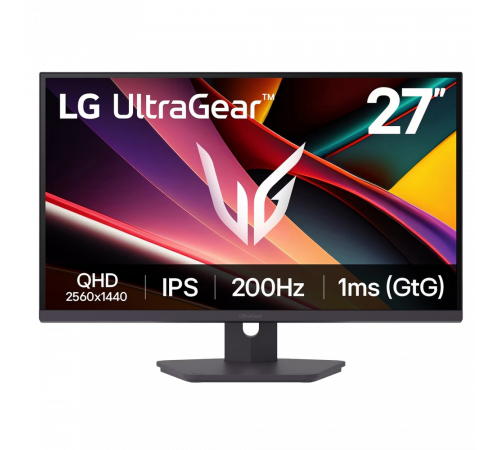 Монитор 27" LG 27G610A-B IPS, 2560x1440, 200Hz, 1ms, 400сd/m, 1000:1, HDR10, 2xHDMI(2.0), DP(1.4), HAS, Pivot, Swivel, ExPSU, Vesa 100, Black