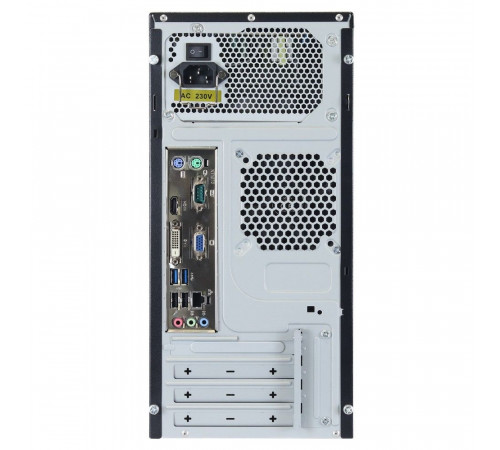 Персональный компьютер "Гравитон"Д50А RYZEN 5 5600GT/2x8GB/1xSSD512GB/FP_2xUSB2.0/RJ-45POE/450W/K+M/NoOS/черный