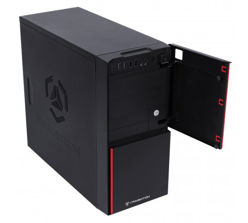 Персональный компьютер "Гравитон"Д50А RYZEN 5 5600GT/2x8GB/1xSSD512GB/FP_2xUSB2.0/RJ-45POE/450W/K+M/NoOS/черный