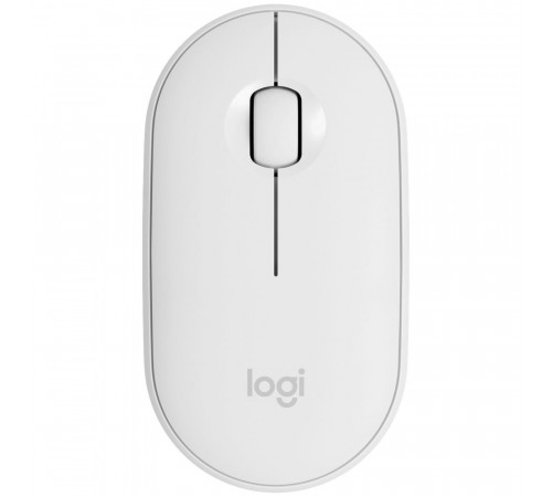 Беспроводная компактная мышь Logitech Pebble M350, off-white