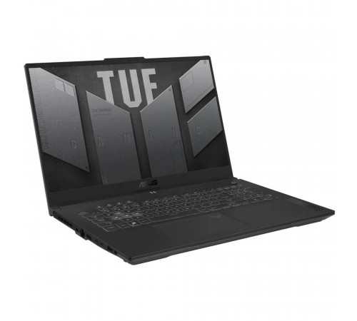Ноутбук ASUS TUF Gaming A17 FA707NUG-HX182 AMD Ryzen 7 7445HS/16Gb (D5)/SSD512Gb/RTX4050 6Gb (115W)/17.3"/IPS/FHD/1920x1080/144Hz/NoOS/RJ-45/серый