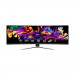 Монитор 49" MSI MPG 491CQP QD-OLED Curved QD-OLED, 5120x1440, 144Hz, 0,03ms, 250сd/m, 1500000:1, HDR, 2xHDMI(2.1), DP(1.4a), Type-C(PD-90W), 2xUSB2.0, HAS, Swivel, InPSU, Vesa 100, Black