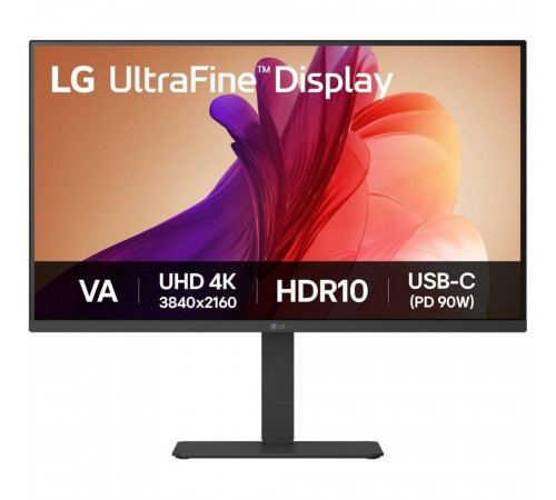 Монитор 31.5" LG 32U720A-B VA, 3840x2160, 60Hz, 5ms, 250сd/m, 3000:1, HDR10, 2xHDMI(2.0), DP(1.4), Type-C(PD-90W), 2xUSB3.0, HAS, Swivel, ExPSU, Speakers, Vesa 100, Black