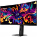 Монитор 34.18" MSI MAG 341CQP QD-OLED X28 Curved QD-OLED, 3440x1440, 280Hz, 0,03ms, 250сd/m, 1500000:1, HDR, 2xHDMI(2.1), DP(1.4a), Type-C(PD-15W), HAS, Swivel, InPSU, Vesa 100, Black