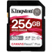 Карта памяти Kingston SDXC 256GB Canvas React Plus Memory Card SDR2/256GB UHS-II U3 Class 10/V90, w/o Adapter, 300/260Mb/s, RTL