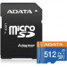 Карта памяти ADATA 512GB Premier microSDXC UHS-I Class 1
