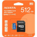 Карта памяти ADATA 512GB Premier microSDXC UHS-I Class 1