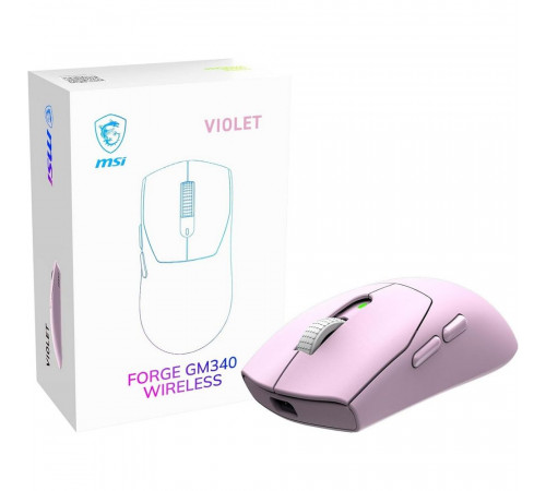 Мышь MSI FORGE GM340 W VIOLET