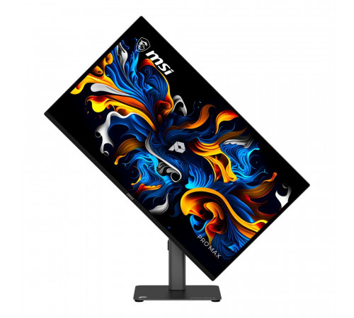 Монитор 26.5" MSI PRO MAX 271QPX14G QD-OLED, 2560x1440, 144Hz, 0,03ms, 250сd/m, 1500000:1, 2xHDMI(2.1), DP(1.4a), Type-C(PD-15W), HAS, Pivot, Swivel, InPSU, Speakers, Vesa 100, Black