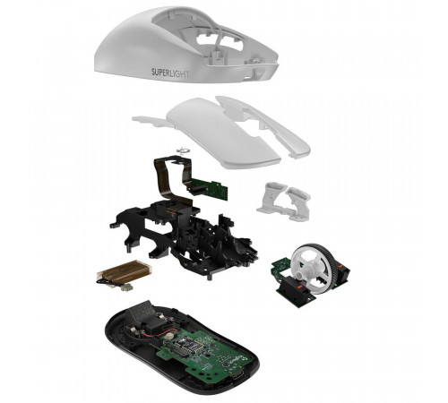 Мышь игровая беспроводная Logitech G Pro X Superlight 2,  White, 910-006638