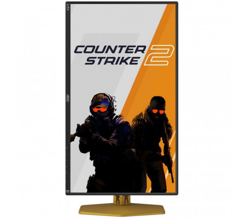 Монитор 24.5" AOC CS25G IPS (Fast IPS), 1920x1080, 300Hz, 1ms, 400сd/m, 1000:1, 2xHDMI(2.0), DP(1.4), Pivot, InPSU,, Vesa 100, Black/Orange