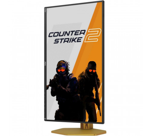 Монитор 24.5" AOC CS25G IPS (Fast IPS), 1920x1080, 300Hz, 1ms, 400сd/m, 1000:1, 2xHDMI(2.0), DP(1.4), Pivot, InPSU,, Vesa 100, Black/Orange