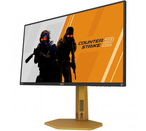 Монитор 24.5" AOC CS25G IPS (Fast IPS), 1920x1080, 300Hz, 1ms, 400сd/m, 1000:1, 2xHDMI(2.0), DP(1.4), Pivot, InPSU,, Vesa 100, Black/Orange