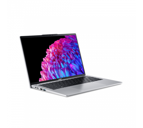 Ноутбук Acer Swift Go 14 SFG14-73-56KL Intel Core Ultra 5 125H/16Gb (soldered D5)/SSD512Gb/UMA/14"/OLED/WQXGA+/2880x1800/90Hz/NoOS/Silver/1.25kg