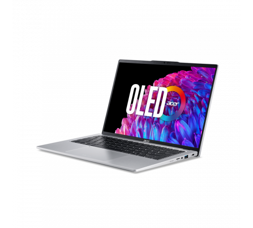 Ноутбук Acer Swift Go 14 SFG14-73-56KL Intel Core Ultra 5 125H/16Gb (soldered D5)/SSD512Gb/UMA/14"/OLED/WQXGA+/2880x1800/90Hz/NoOS/Silver/1.25kg