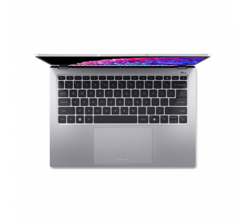 Ноутбук Acer Swift Go 14 SFG14-73-56KL Intel Core Ultra 5 125H/16Gb (soldered D5)/SSD512Gb/UMA/14"/OLED/WQXGA+/2880x1800/90Hz/NoOS/Silver/1.25kg