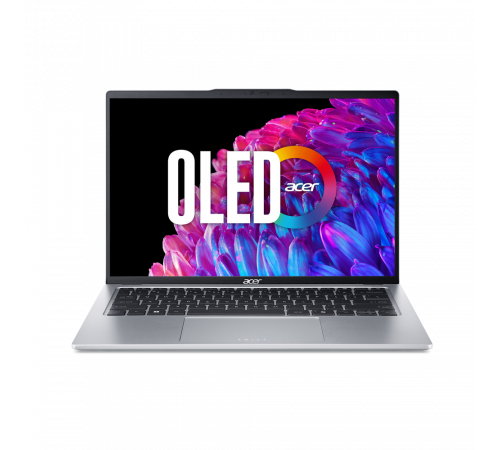 Ноутбук Acer Swift Go 14 SFG14-73-56KL Intel Core Ultra 5 125H/16Gb (soldered D5)/SSD512Gb/UMA/14"/OLED/WQXGA+/2880x1800/90Hz/NoOS/Silver/1.25kg